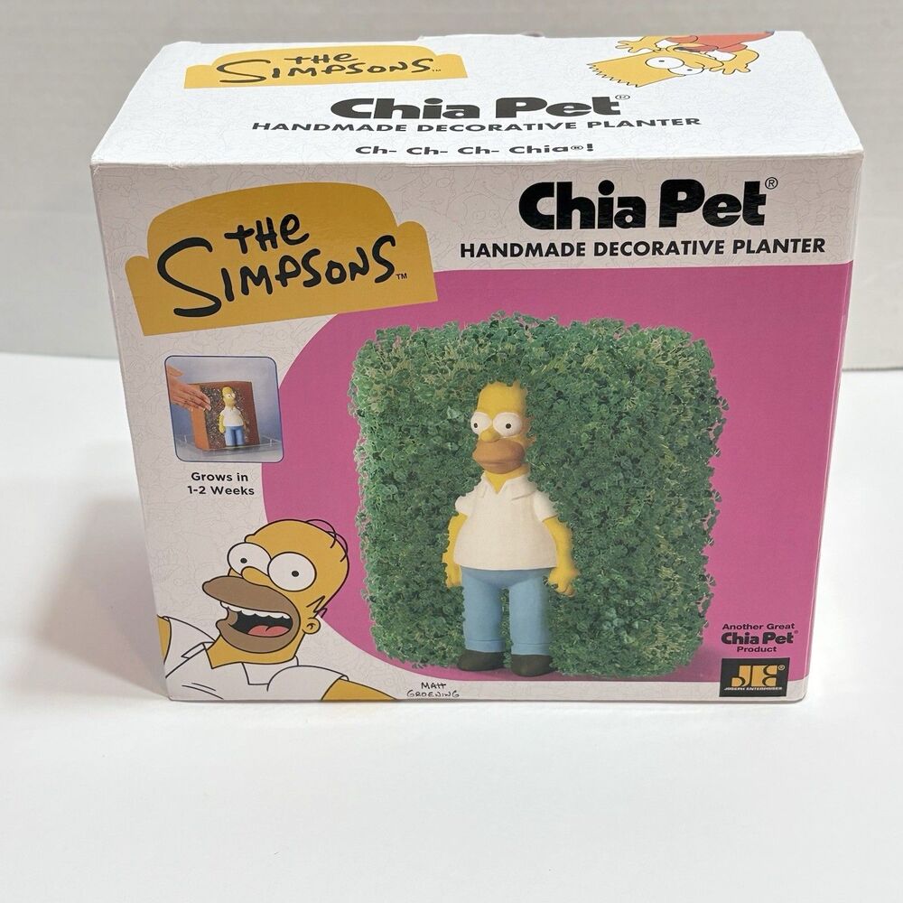 The Simpsons Homer Simpson Chia Pet Handmade Decorative Planter